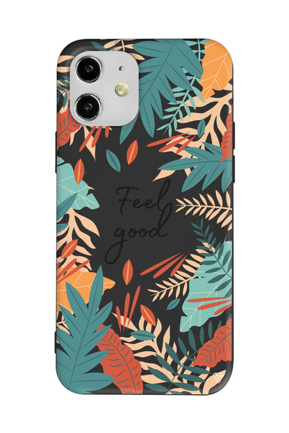 Leafs and Feel Good Lansman Model İçi Kadife Silikon Telefon Kılıfı