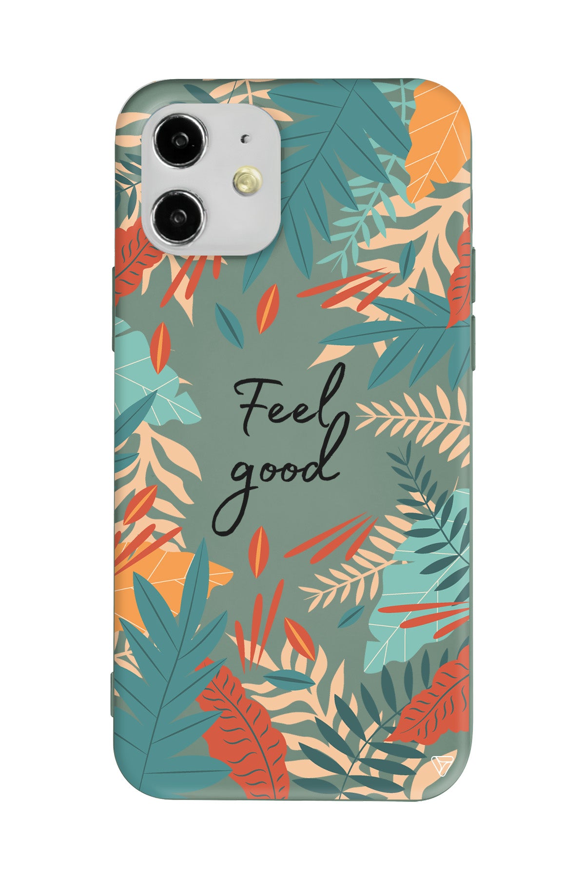 Leafs and Feel Good Lansman Model İçi Kadife Silikon Telefon Kılıfı