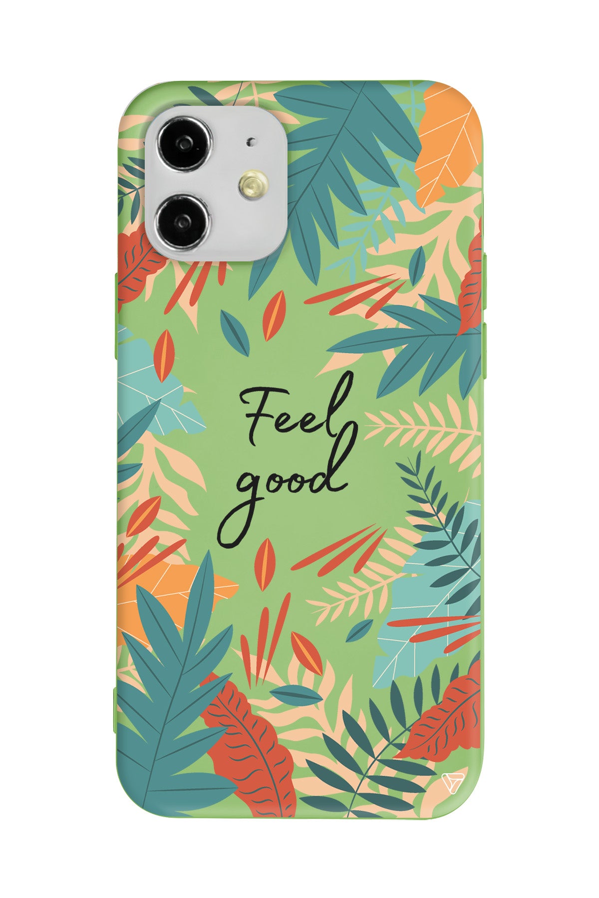 Leafs and Feel Good Lansman Model İçi Kadife Silikon Telefon Kılıfı