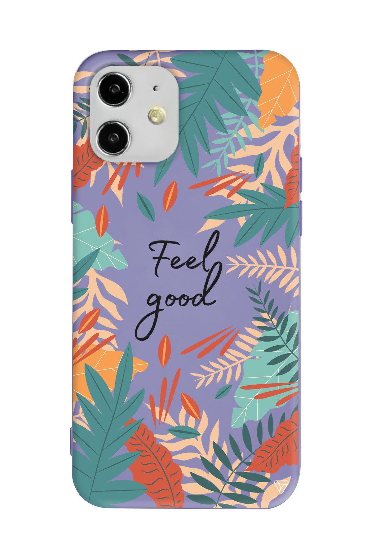 Leafs and Feel Good Lansman Model İçi Kadife Silikon Telefon Kılıfı