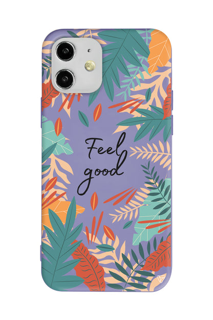 Leafs and Feel Good Lansman Model İçi Kadife Silikon Telefon Kılıfı