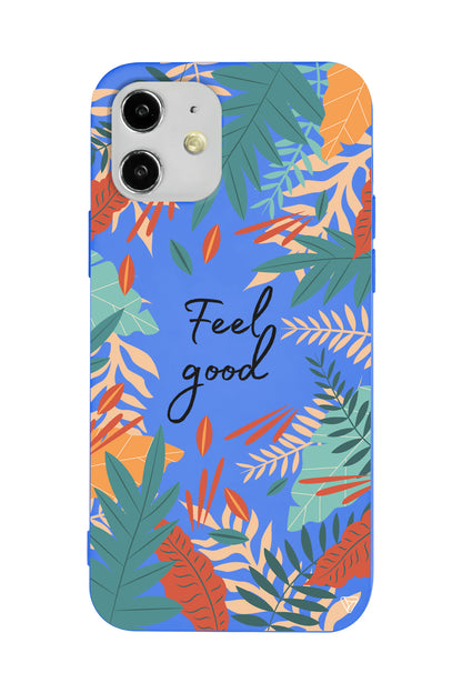 Leafs and Feel Good Lansman Model İçi Kadife Silikon Telefon Kılıfı