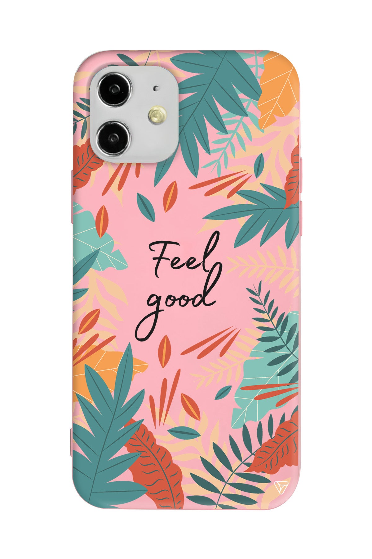 Leafs and Feel Good Lansman Model İçi Kadife Silikon Telefon Kılıfı
