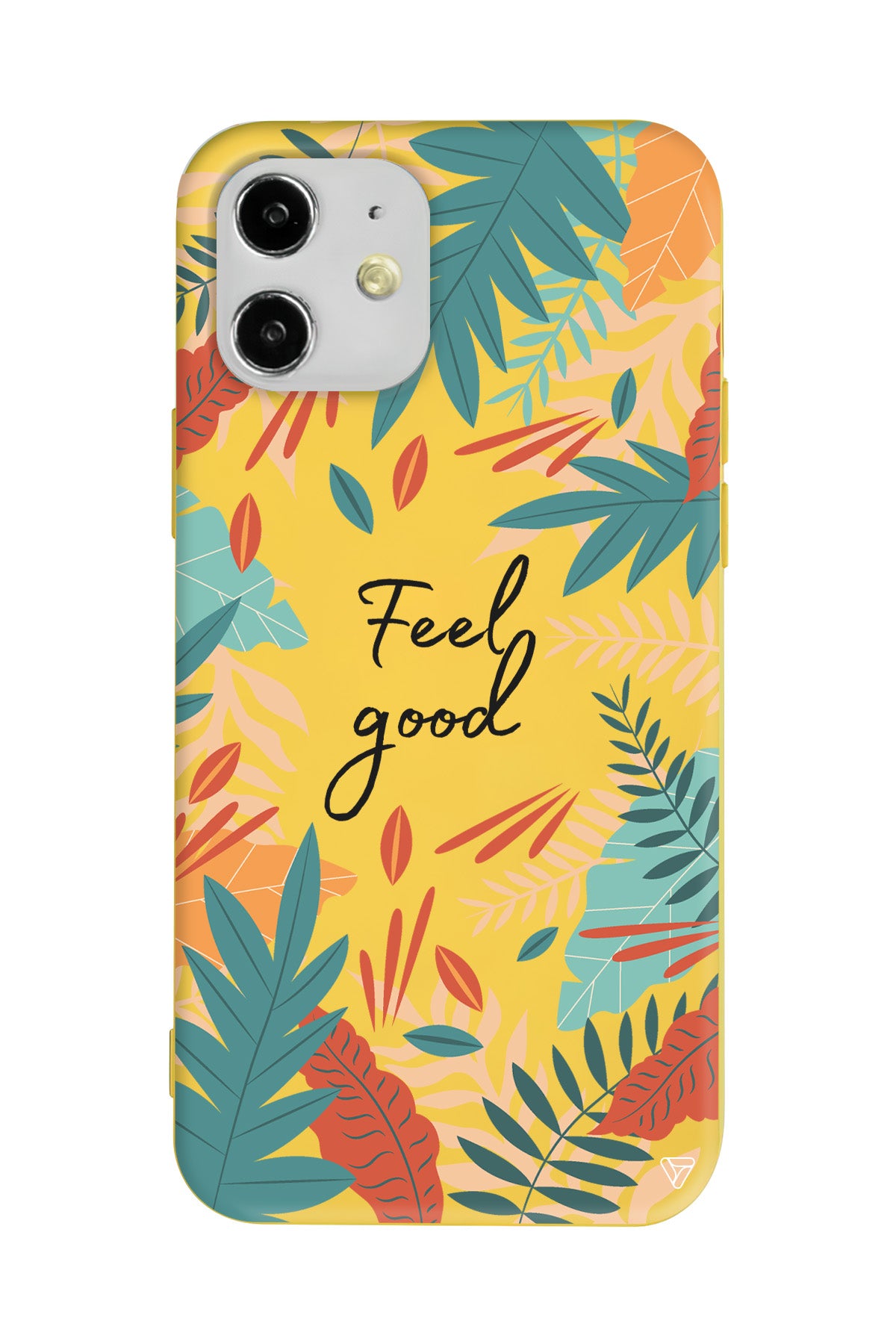 Leafs and Feel Good Lansman Model İçi Kadife Silikon Telefon Kılıfı