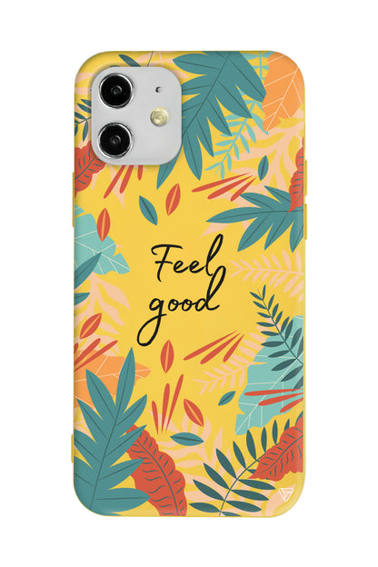 Leafs and Feel Good Lansman Model İçi Kadife Silikon Telefon Kılıfı