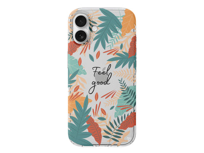 Leafs and Feel Good Lansman Model İçi Kadife Silikon Telefon Kılıfı