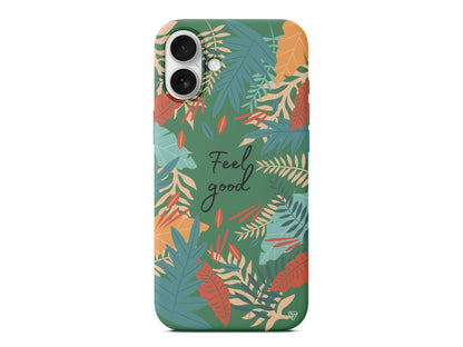 Leafs and Feel Good Lansman Model İçi Kadife Silikon Telefon Kılıfı