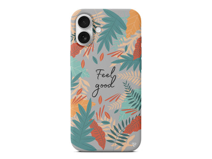 Leafs and Feel Good Lansman Model İçi Kadife Silikon Telefon Kılıfı