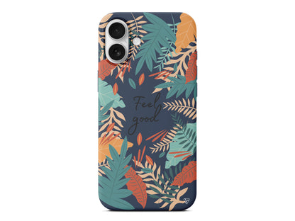 Leafs and Feel Good Lansman Model İçi Kadife Silikon Telefon Kılıfı