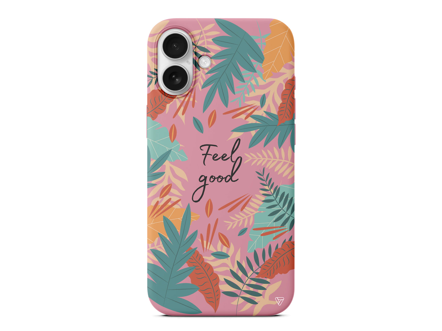 Leafs and Feel Good Lansman Model İçi Kadife Silikon Telefon Kılıfı – Plus Serisine Özel