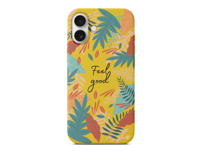 Leafs and Feel Good Lansman Model İçi Kadife Silikon Telefon Kılıfı