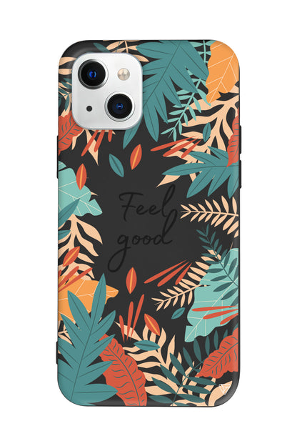 Leafs and Feel Good Lansman Model İçi Kadife Silikon Telefon Kılıfı