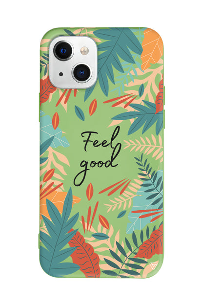 Leafs and Feel Good Lansman Model İçi Kadife Silikon Telefon Kılıfı