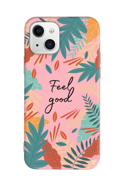 Leafs and Feel Good Lansman Model İçi Kadife Silikon Telefon Kılıfı