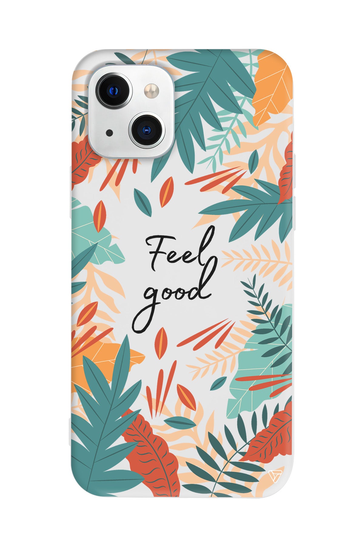 Leafs and Feel Good Lansman Model İçi Kadife Silikon Telefon Kılıfı – Plus Serisine Özel