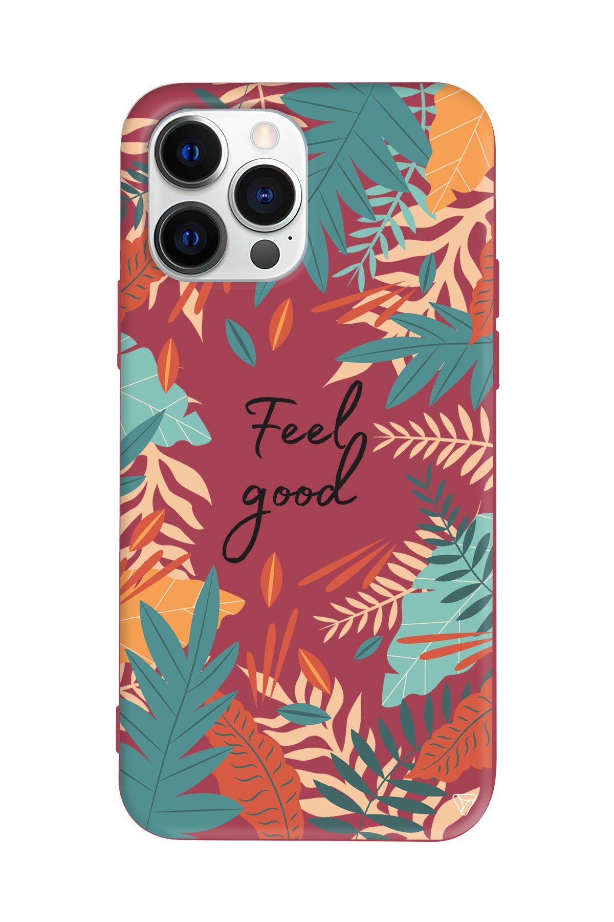 Leafs and Feel Good Lansman Model İçi Kadife Silikon Telefon Kılıfı