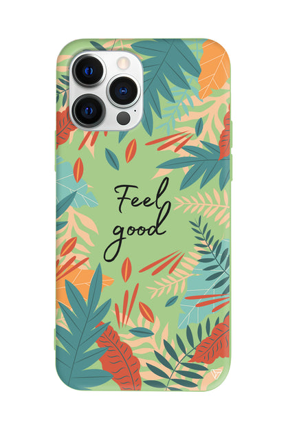 Leafs and Feel Good Lansman Model İçi Kadife Silikon Telefon Kılıfı