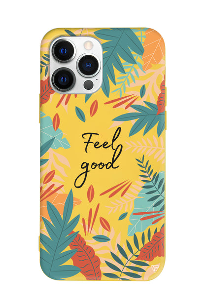 Leafs and Feel Good Lansman Model İçi Kadife Silikon Telefon Kılıfı