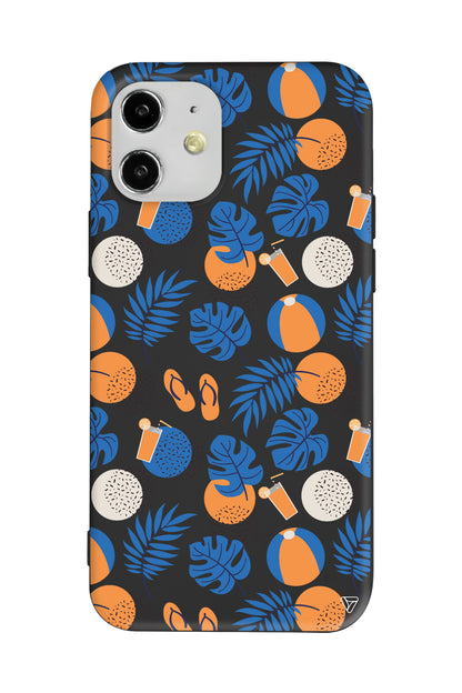 Summer Orange Lansman Model İçi Kadife Silikon Telefon Kılıfı