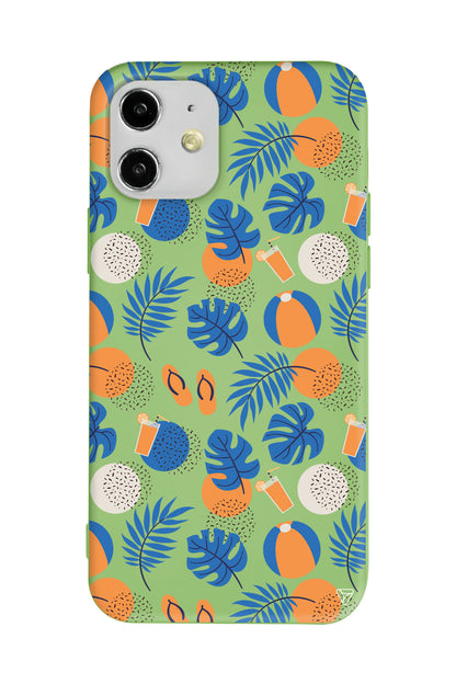 Summer Orange Lansman Model İçi Kadife Silikon Telefon Kılıfı