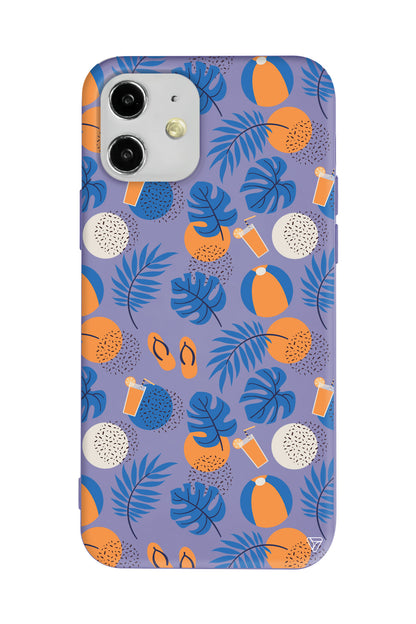 Summer Orange Lansman Model İçi Kadife Silikon Telefon Kılıfı