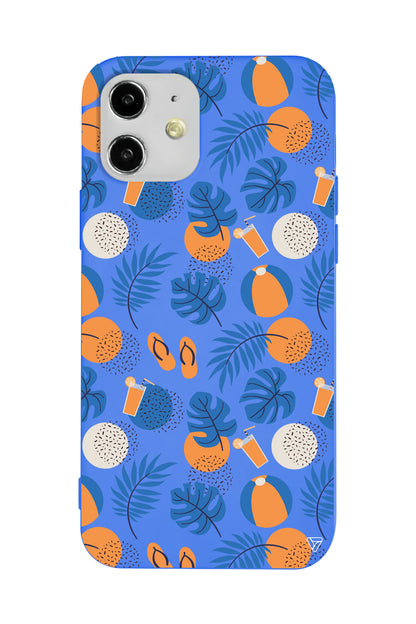 Summer Orange Lansman Model İçi Kadife Silikon Telefon Kılıfı