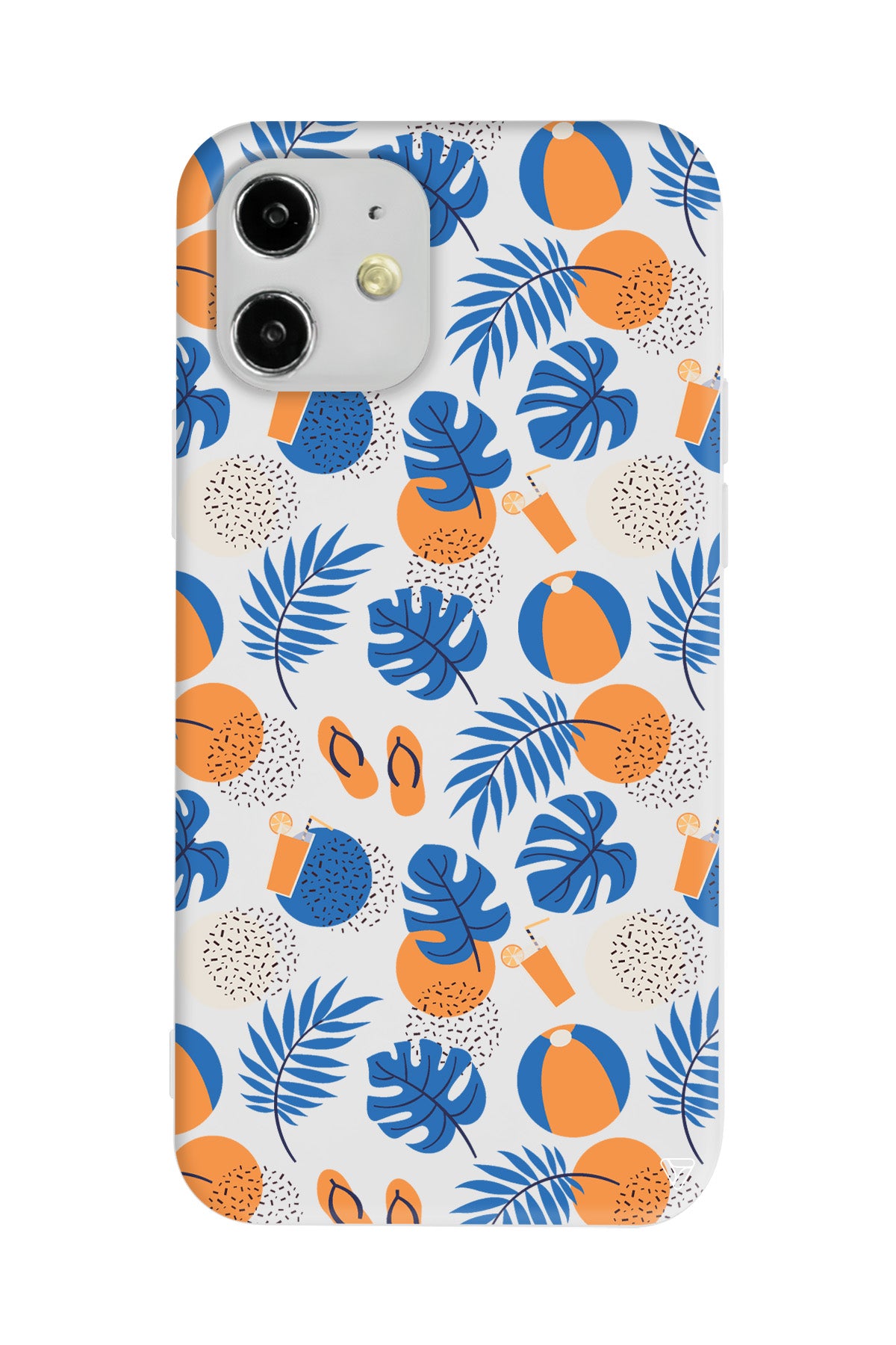 Summer Orange Lansman Model İçi Kadife Silikon Telefon Kılıfı