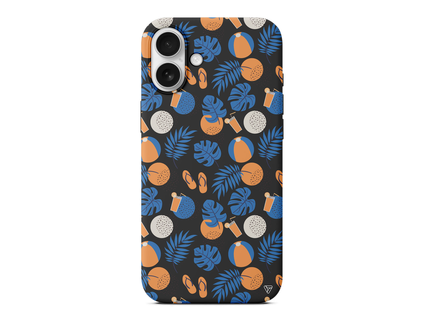 Summer Orange Lansman Model İçi Kadife Silikon Telefon Kılıfı