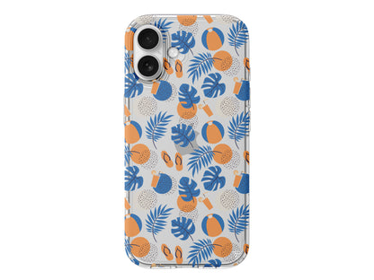 Summer Orange Lansman Model İçi Kadife Silikon Telefon Kılıfı – Plus Serisine Özel