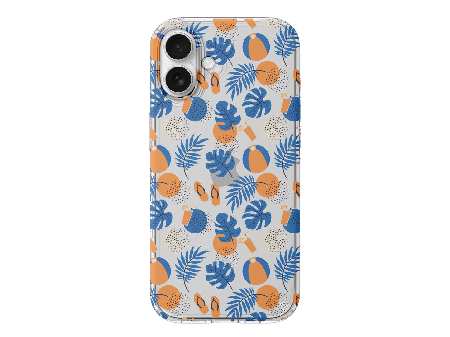 Summer Orange Lansman Model İçi Kadife Silikon Telefon Kılıfı