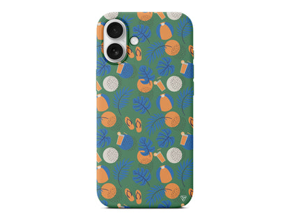 Summer Orange Lansman Model İçi Kadife Silikon Telefon Kılıfı – Plus Serisine Özel