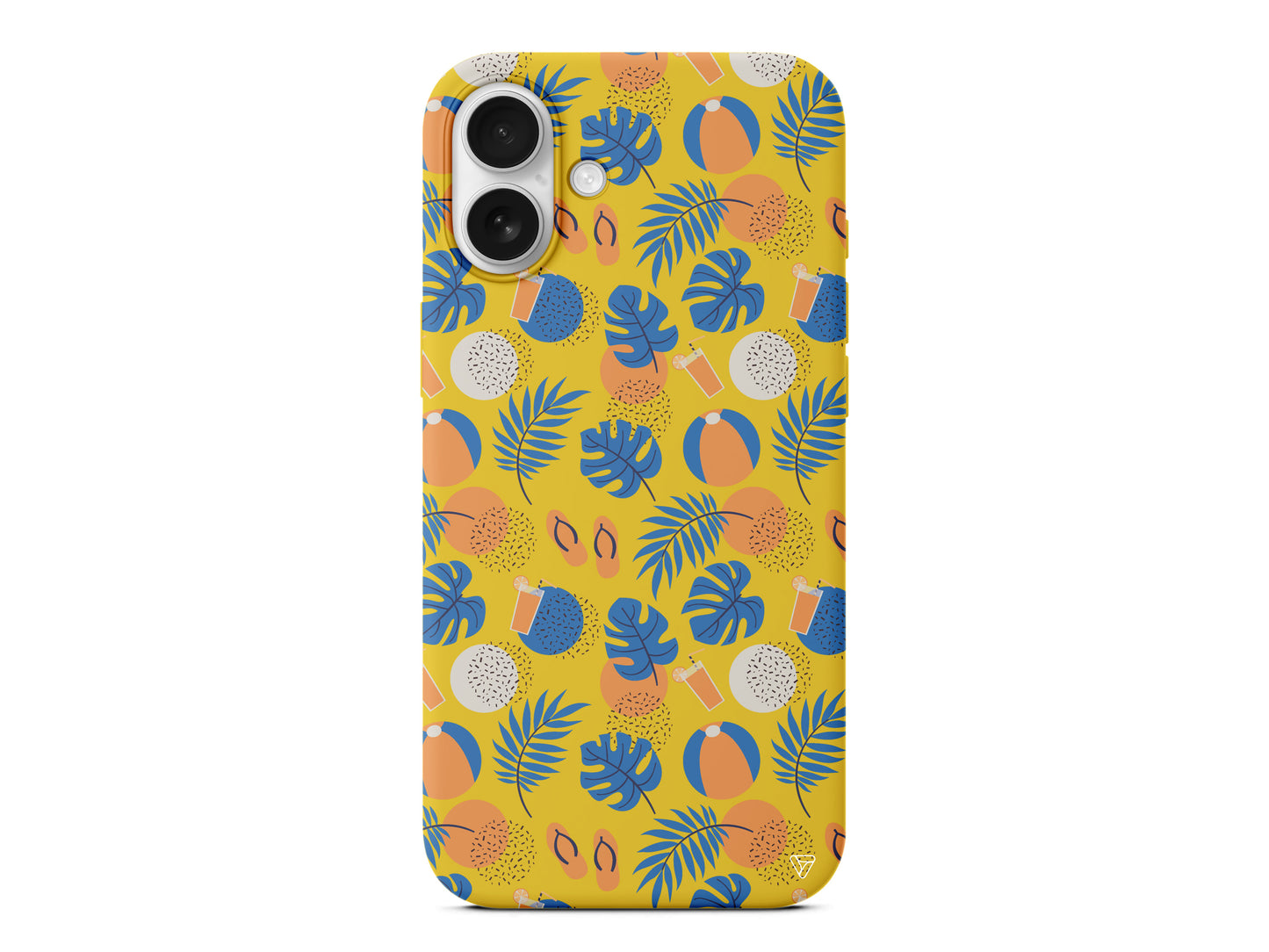 Summer Orange Lansman Model İçi Kadife Silikon Telefon Kılıfı