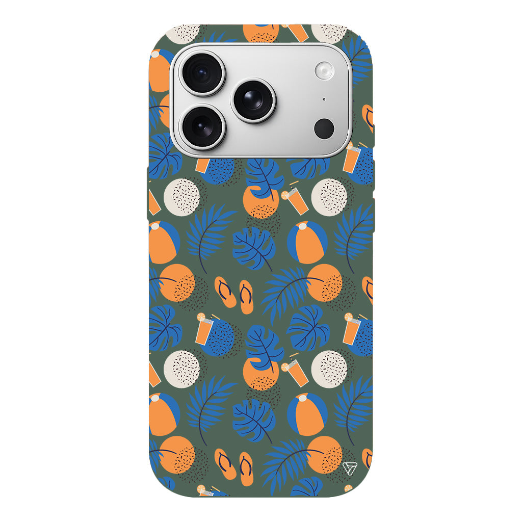 Summer Orange Lansman Model İçi Kadife Silikon Telefon Kılıfı