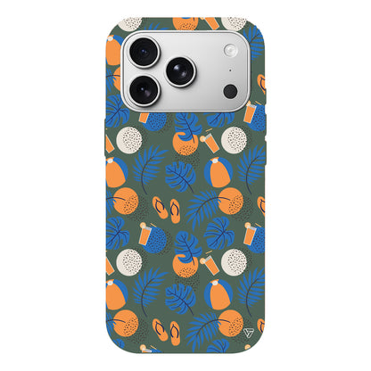 Summer Orange Lansman Model İçi Kadife Silikon Telefon Kılıfı