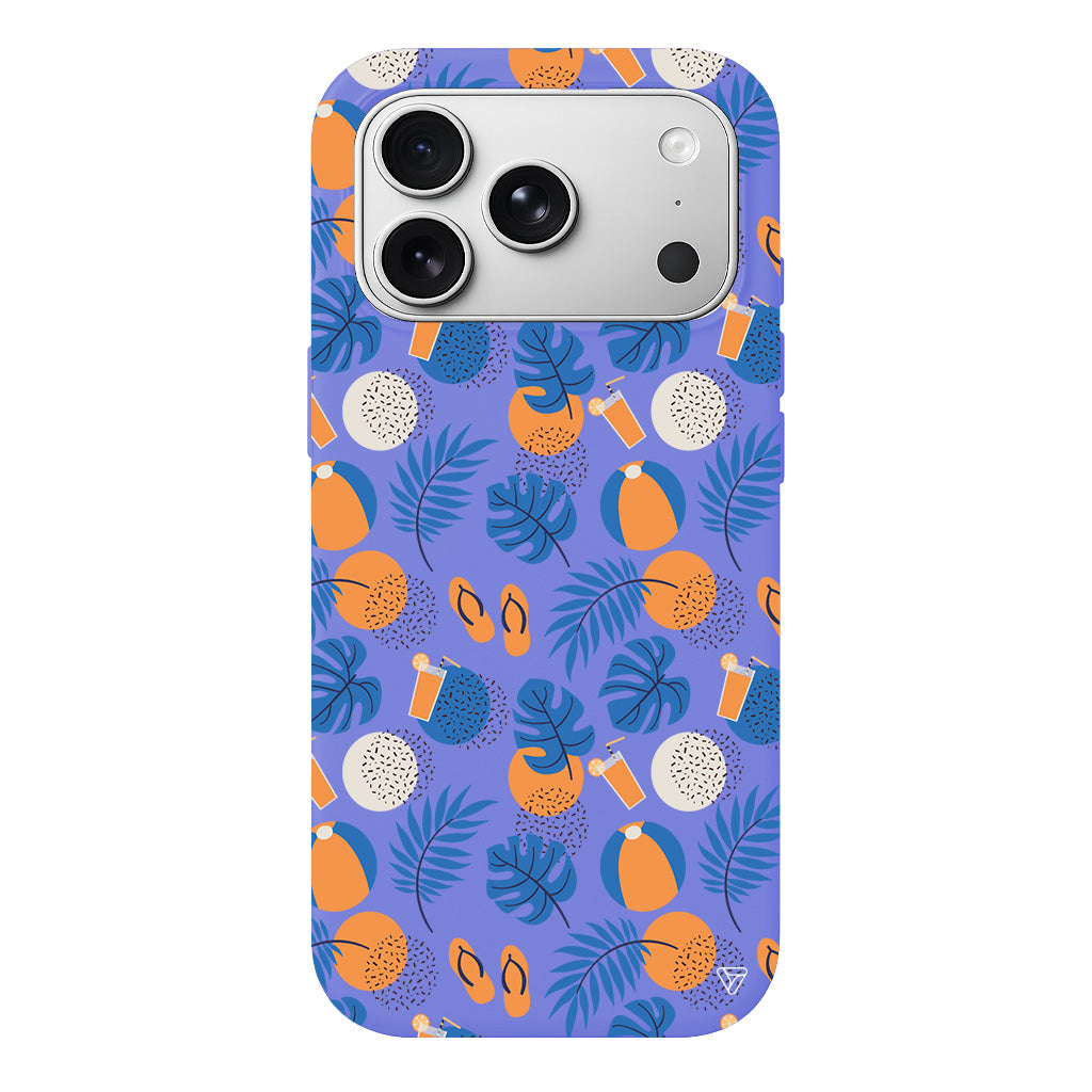 Summer Orange Lansman Model İçi Kadife Silikon Telefon Kılıfı