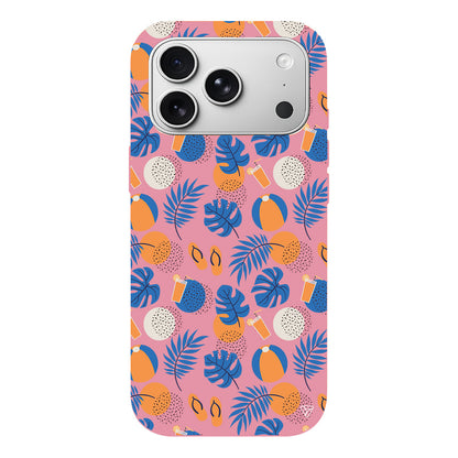 Summer Orange Lansman Model İçi Kadife Silikon Telefon Kılıfı