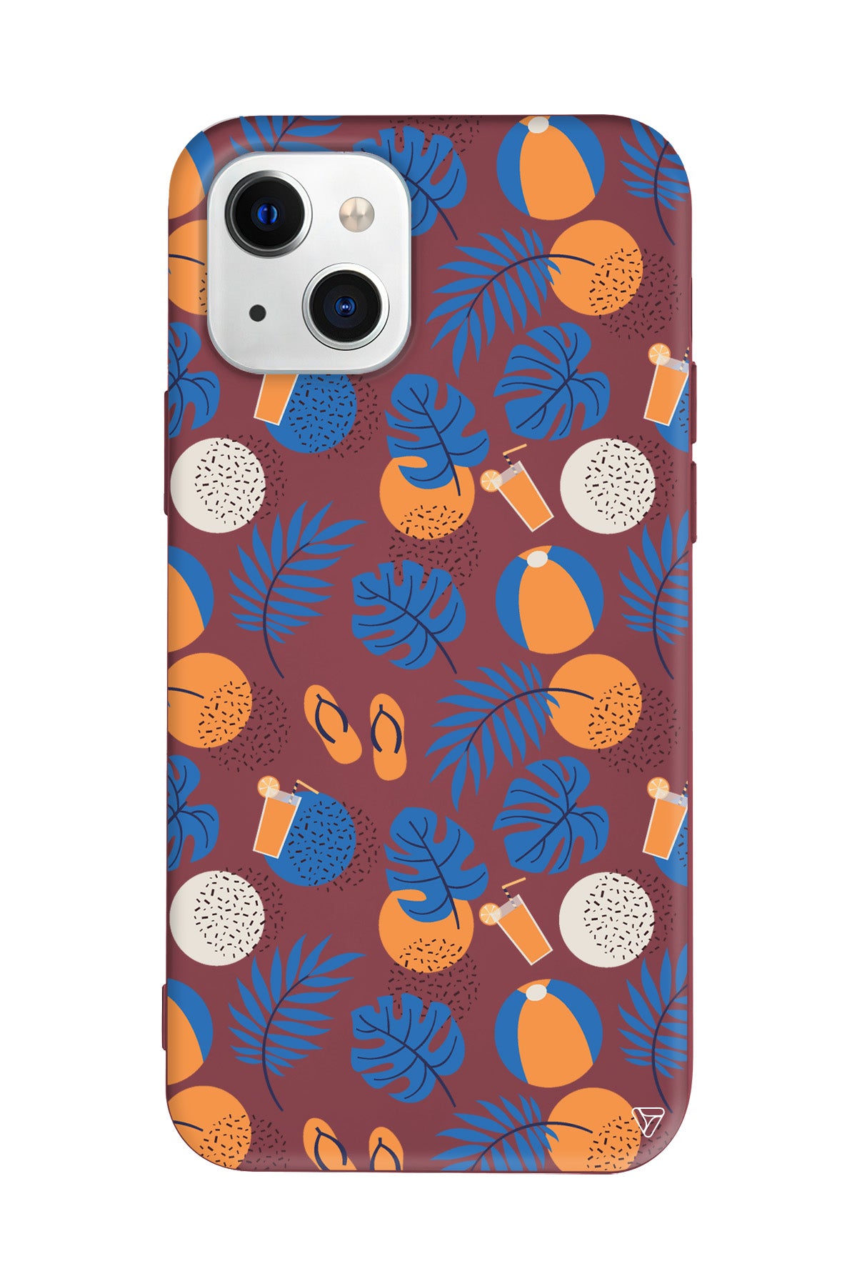 Summer Orange Lansman Model İçi Kadife Silikon Telefon Kılıfı – Plus Serisine Özel