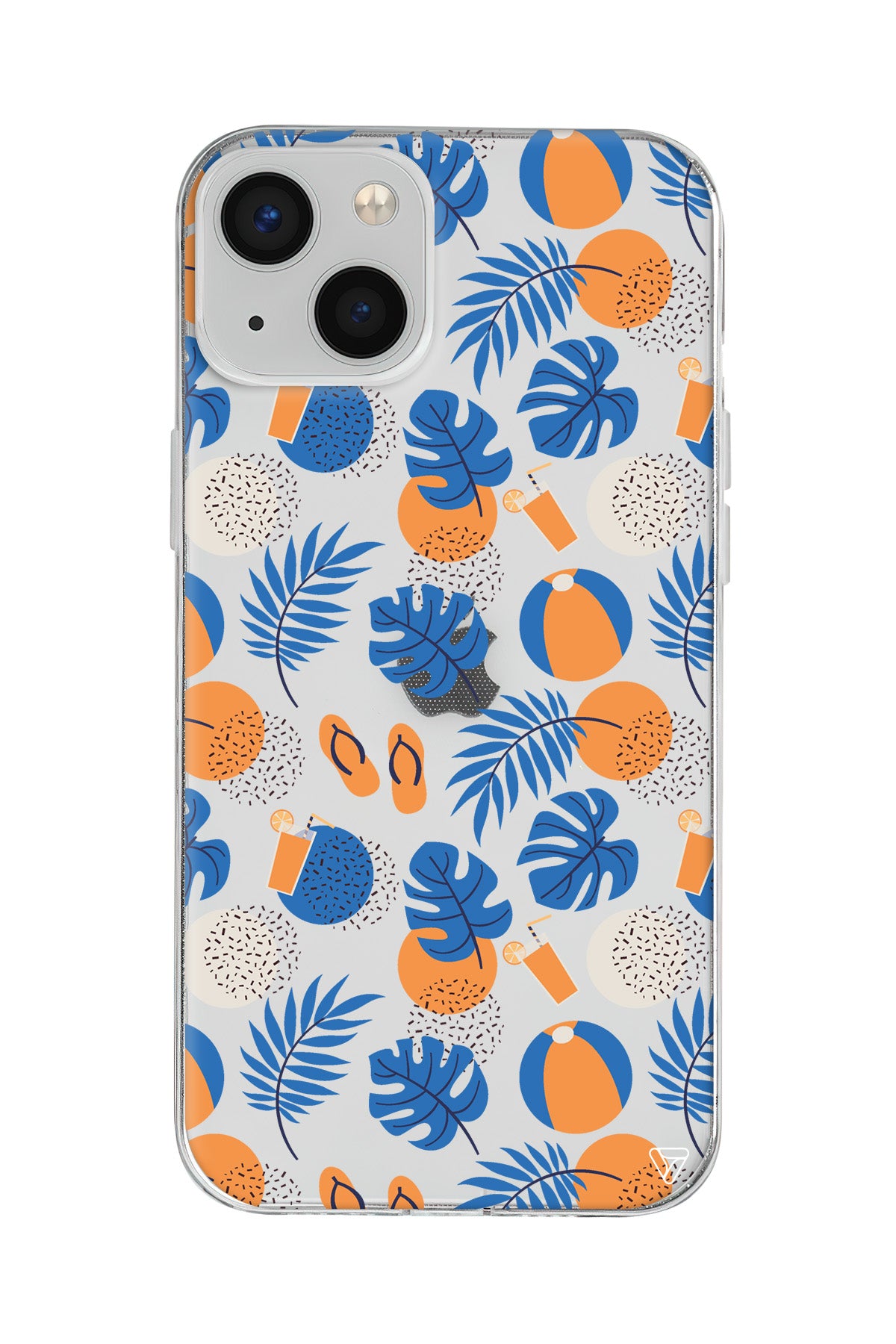 Summer Orange Lansman Model İçi Kadife Silikon Telefon Kılıfı