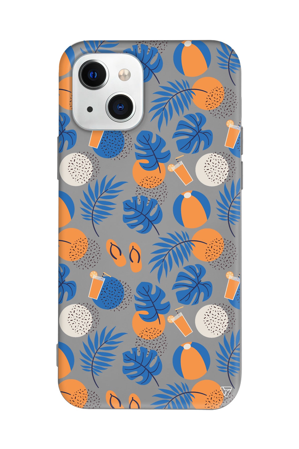 Summer Orange Lansman Model İçi Kadife Silikon Telefon Kılıfı – Plus Serisine Özel