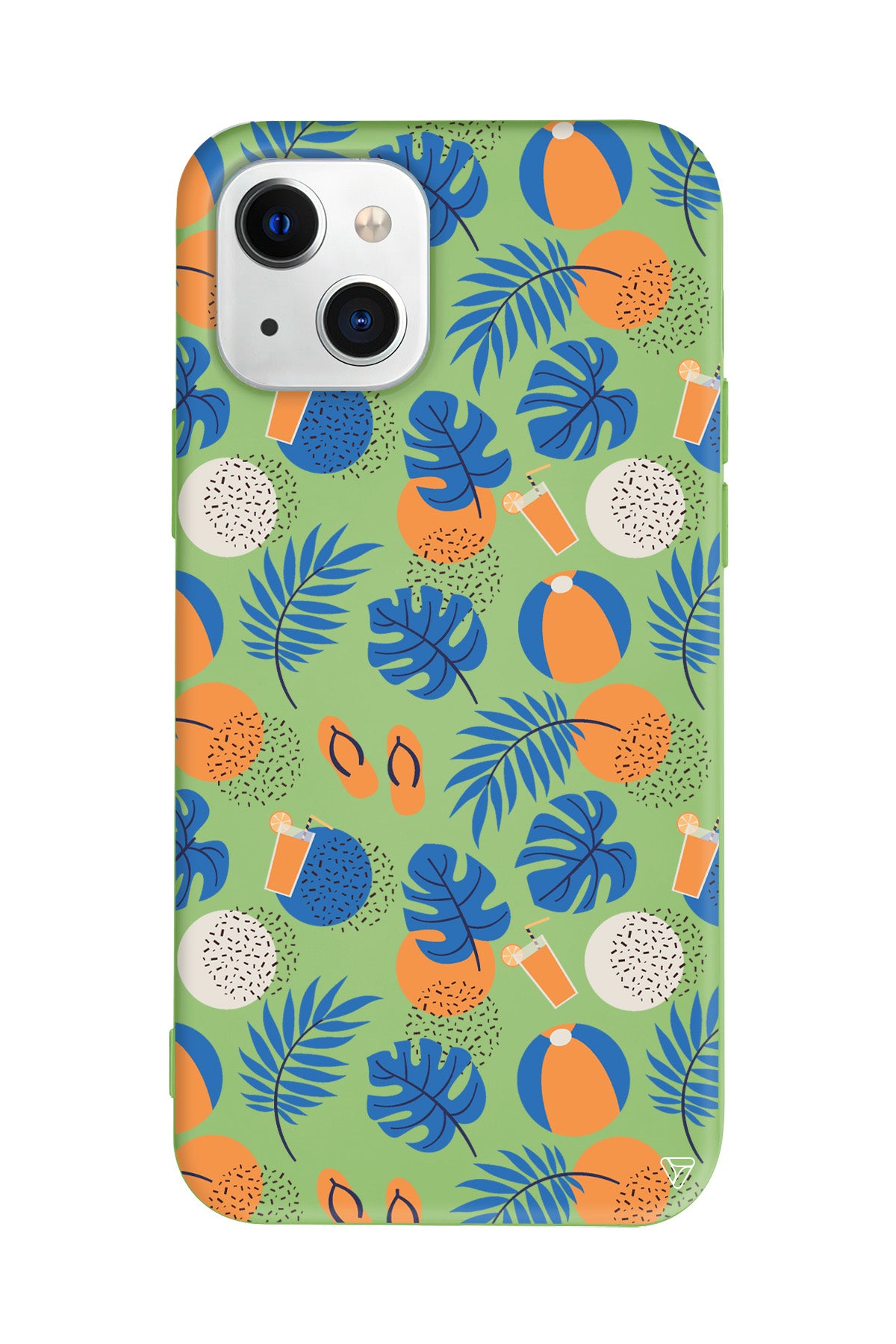 Summer Orange Lansman Model İçi Kadife Silikon Telefon Kılıfı – Plus Serisine Özel