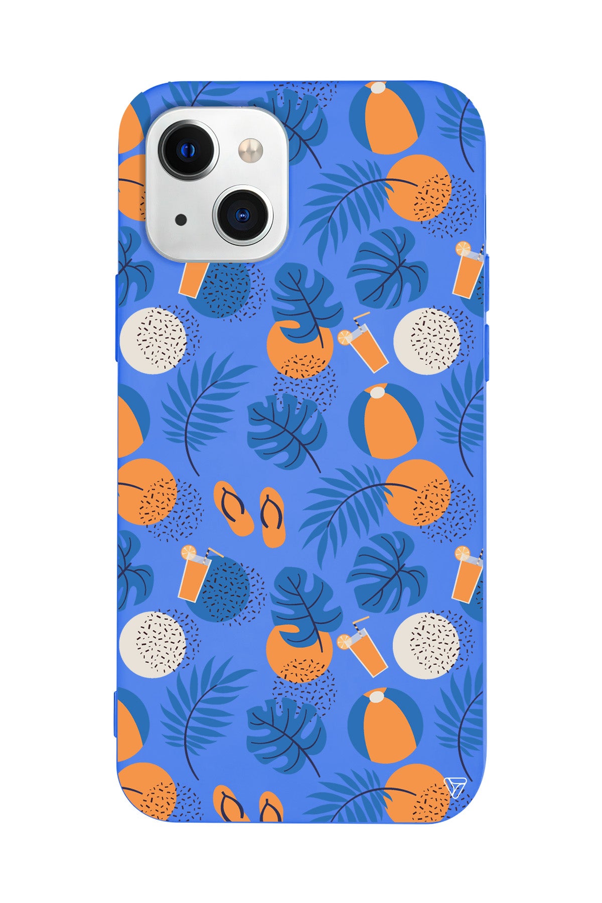 Summer Orange Lansman Model İçi Kadife Silikon Telefon Kılıfı