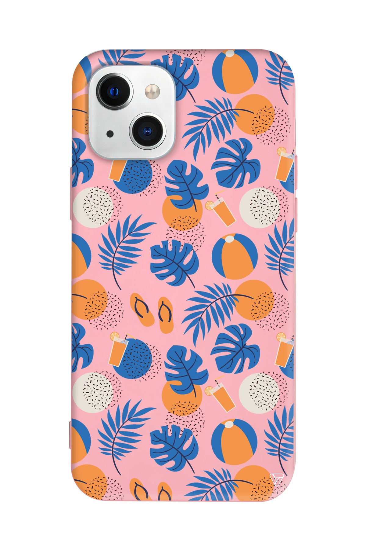 Summer Orange Lansman Model İçi Kadife Silikon Telefon Kılıfı – Plus Serisine Özel