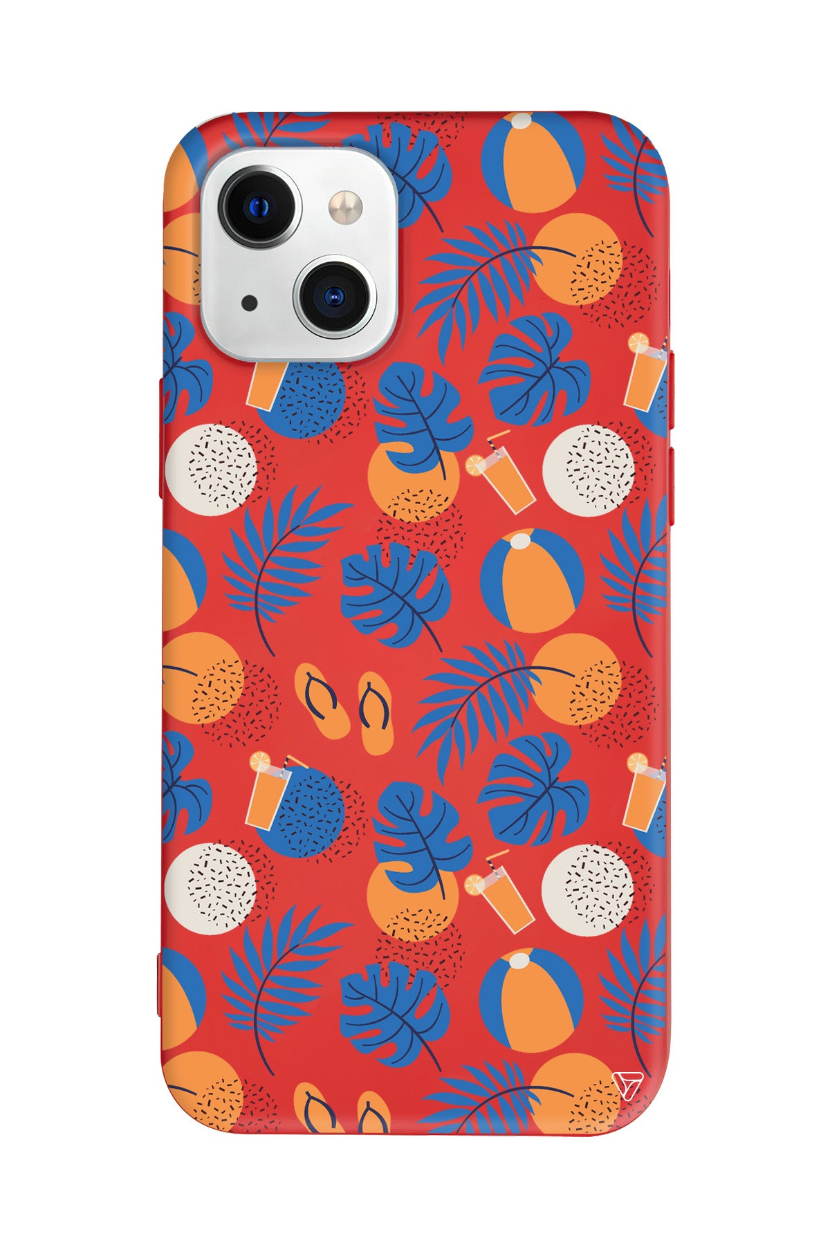 Summer Orange Lansman Model İçi Kadife Silikon Telefon Kılıfı – Plus Serisine Özel