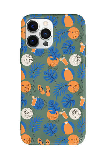 Summer Orange Lansman Model İçi Kadife Silikon Telefon Kılıfı