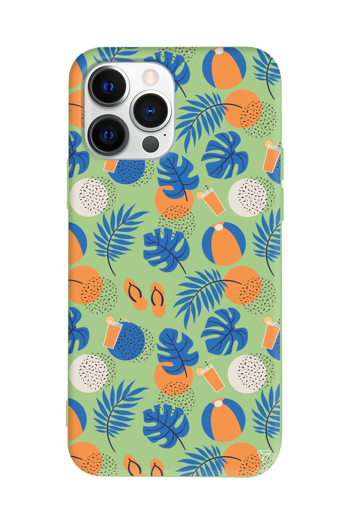 Summer Orange Lansman Model İçi Kadife Silikon Telefon Kılıfı