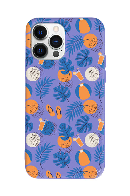 Summer Orange Lansman Model İçi Kadife Silikon Telefon Kılıfı