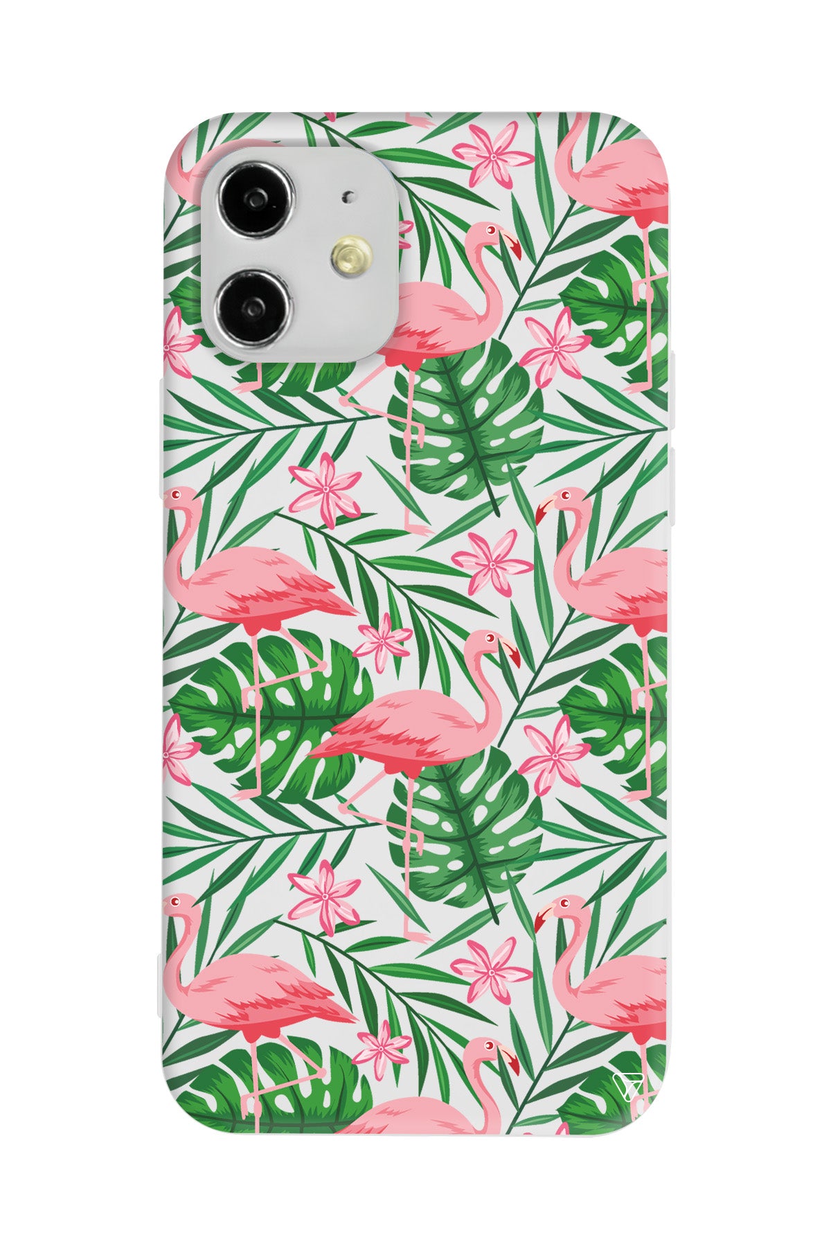 Flamingo Yard Lansman Model İçi Kadife Silikon Telefon Kılıfı