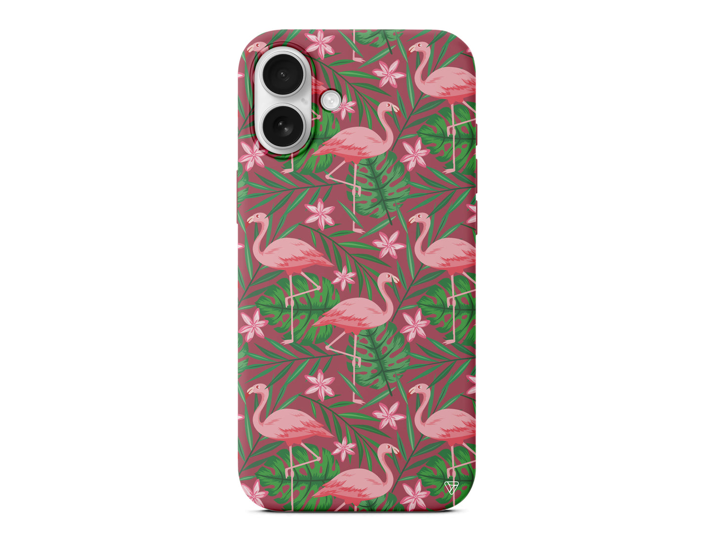 Flamingo Yard Lansman Model İçi Kadife Silikon Telefon Kılıfı