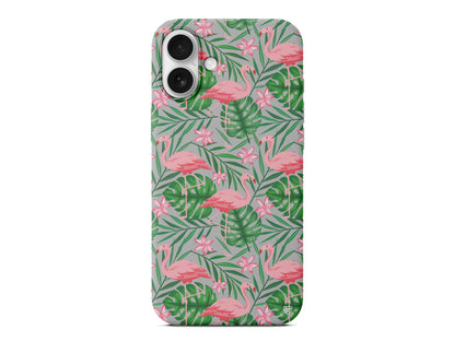 Flamingo Yard Lansman Model İçi Kadife Silikon Telefon Kılıfı – Plus Serisine Özel