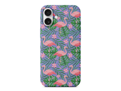 Flamingo Yard Lansman Model İçi Kadife Silikon Telefon Kılıfı – Plus Serisine Özel